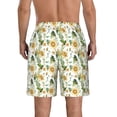 thumbnail image 3 of Naloa Bright Sunflowers Men's Beach Shorts, Surfing shorts, Swim trunks, Quick Dry Swim Trunks for Surfing Beach Fun - Large, 3 of 9