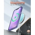 thumbnail image 6 of SupCase Unicorn Beetle Style - Back cover for cell phone - slim - MagSafe compatibility - polycarbonate, thermoplastic polyurethane (TPU) - deep purple - for Apple iPhone 14, 6 of 10