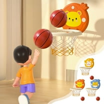 Viflosae Girls Outside Toys for Kids Ages 4-8 Indoor Hanging Basketball Hoop Toy Home Basketball Play Set Foldable Ball Game Equipment Indoor Basketball Training Gear Christmas Gifts for Boys