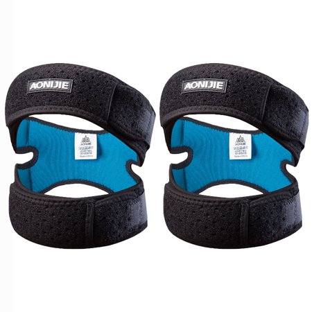 AONIJIE Dual Knee Strap (1Pair) for Patellar Tendon Support & Knee Pain Relief Adjustable Neoprene Patella Stabilizer Brace Support for Running, Hiking, Basketball