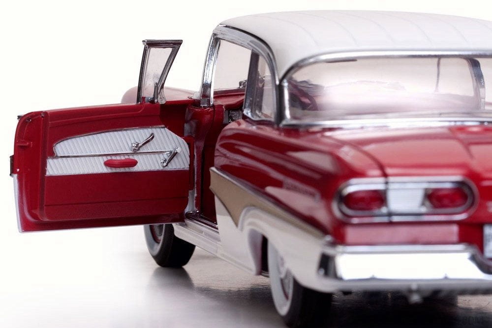 1958 Ford Fairlane 500 Open Convertible, Torch Red & Raven