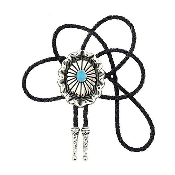 Bolo Tie for Men Carnivals Western Necktie Turquoise Decors Necktie