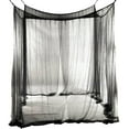 thumbnail image 5 of Mesh Bed Canopy, Four Corner Canopy, Bed Frame Queen Canopy Bed Tents for Girls, Bed Curtain for Toddler Bed, King Twin Size Bed Canopy Decor for Adults Bed, Kids Bed, Screen Netting Curtains Black, 5 of 6