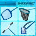 thumbnail image 5 of U.S. Pool Supply Professional 8-Foot Blue Anodized Aluminum Telescopic Swimming Pool Pole, Adjustable 2 Piece Expandable Step-Up - Attach Connect Skimmer Nets, Rakes, Brushes, Vacuum Heads with Hoses, 5 of 6