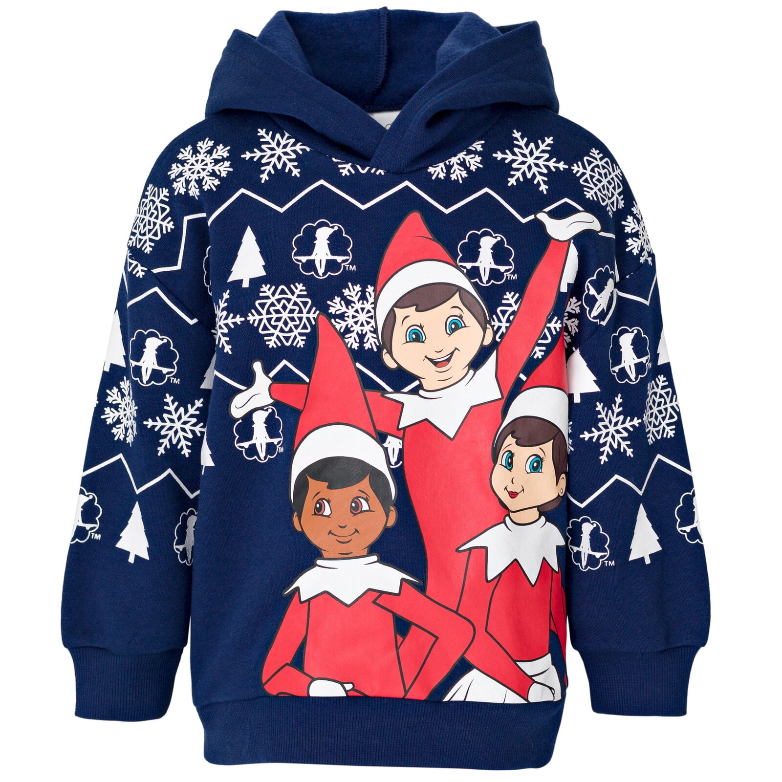 The Elf on the Shelf Christmas Big Boys Fleece Hoodie and Pants Outfit Set Blue 18-20