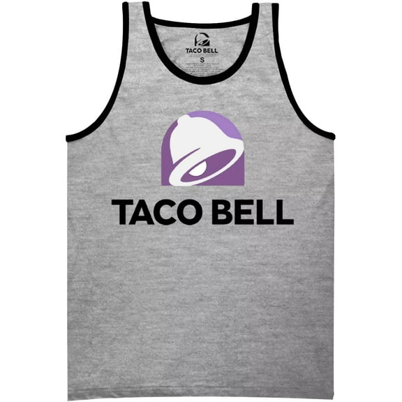 Ripple Junction Men's Sleeveless TACO BELL Tank Top (Grey, 2XL, XXL)