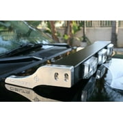 Delta 26" Aluminum Hood BarÂ® w/3 H.I.D. Driving Lights For Jeep Wrangler - Black