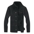 thumbnail image 1 of Awdenio Men's Casual Solid Color Single Breasted Long Sleeved Cardigan Jacket Sweater, 1 of 4