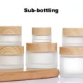thumbnail image 6 of Meidiya 5g/10g/20g/30g/50g/60g/100g Empty Wooden Lid Glass Cosmetic Makeup Jar Pots Transparent Sample Bottles Cream Lip Balm Container, 6 of 8
