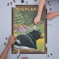 thumbnail image 3 of Highlands, North Carolina, Black Bear in Forest (1000 Piece Puzzle, Size 19x27, Challenging Jigsaw Puzzle for Adults and Family, Made in USA), 3 of 4