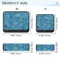 thumbnail image 3 of 2 Car Seat Belt Covers S Size 6.5*6.5 Inches Car Seat Belt Shoulder Pad Backpack Shoulder Pad Stroller Belt Cover Blue Corrugated Stone, 3 of 8