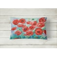 thumbnail image 2 of Carolines Treasures IBD0258PW1216 Poppies Fabric Decorative Pillow, 2 of 3