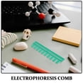 thumbnail image 3 of PTOOTP 6Ud Peine Espaciador Electrofóresis 0.75mm Verde 10 Para Análisis En Laboratorio, 3 of 6
