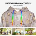 thumbnail image 6 of KLL Safari Animals for Womens Pullover Hoodie with Pocket Hooded Long Sleeve Shirts Sweatshirt for Women-Large, 6 of 7