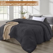Utopia Bedding Comforters Queen Size, All Season Duvet Insert, Down Alternative Queen Comforter with Corner Tabs, Machine Washable Bed Comforter 88 x 88 Inches (Grey)