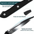 thumbnail image 3 of MYVIT Steak Knives Set of 6 Serrated Meat Cutting Dinner Knife Dishwasher Safe Stainless Steel Kitchen Knife Cooking Tool, 3 of 9