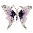thumbnail image 1 of 2x Bufanda de mariposa de cristal con hebilla, clip para bufanda, ropa de triple deslizamiento, bisutería para mujeres, niñas, Fernando hebilla de bufanda para mujer, 1 of 8