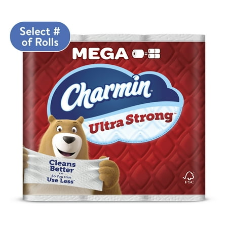 Charmin Ultra Strong Toilet Paper Mega Roll, 242 Sheets per Roll, 30 Count