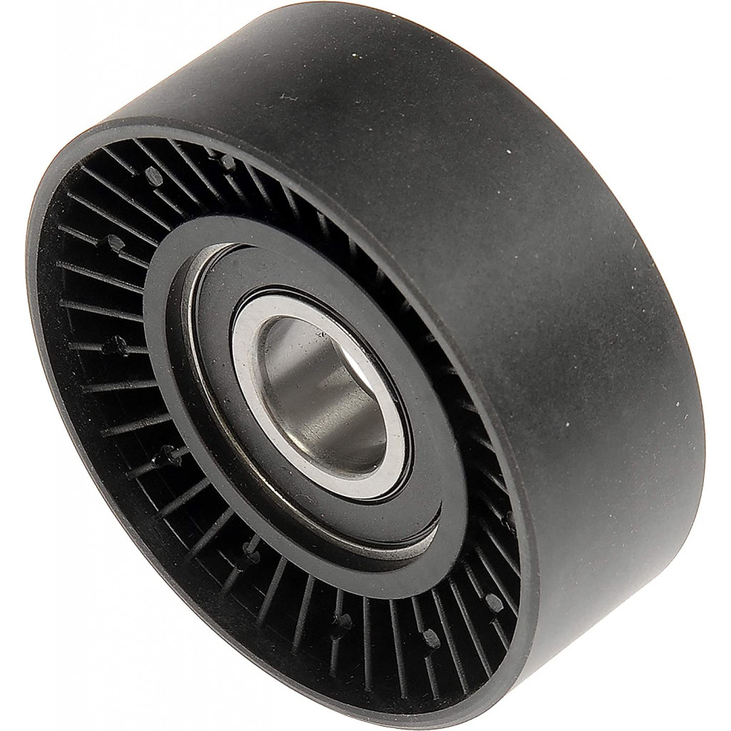 KarParts360 For Ram 2500/3500 2011 12 13 14 2015 Idler Pulley | Plastic | Serpentine Belt Type | Black | 17millimeters Inside Diameter | 2.3millimeters Material Thickness | 1 Mounting Hole | 4891720A