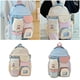 thumbnail image 2 of Contrast Color Backpack Japanese Styles Casual Daypacks Travel Bag Student School Backpack Aesthetic Backpack for Girls Blue, 2 of 4