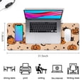 thumbnail image 5 of Long Mouse Pads for Desk,Halloween Cat and Pumpkin Pattern Desk Mats on Top Of Desks, Desk Mouse Pad Extra Large with 3mm Non-Slip Base and Stitched Edge for Gaming,Office,Work,Home 31.5"x11.8", 5 of 6