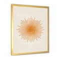 thumbnail image 2 of Designart 'Orange Sun Print On Beige II' Modern Framed Art Print, 2 of 4