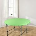 thumbnail image 6 of Round Fitted Tablecloth 60 Inch Stretch Polyester Table Cover Washable Elastic Table Topper for Indoor Outdoor Dining Picnic Patio Party Decor, 6 of 6