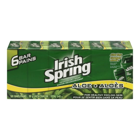 Irish Spring Savon en Barre, Aloe, 6 Barres