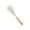 White, variant on Large Cooking Spoons for Serving, 12" Nonstick Silicone Spoonula with Wooden Handle, Heat Resistant Rubber Serving Spatula Spoon for Baking, Scooping and Scraping (White)