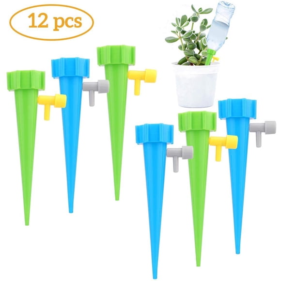 Automatic Watering Set, 12 Pieces Plant Watering System Adjustable Simple With Control Valve Switch, Automatic Garden Plants Flower Watering For Potted Plants Houseplant
