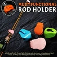 thumbnail image 4 of Multifunctional Rod Holder - Secure Carrier & Tangle-Free Organizer for Fishing Rods, Tackle Ties Cable Holders Fit, Pressure-Resistant Protection, High-Elastic Band, Rubber Pole Clips, 4 of 8