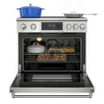 thumbnail image 2 of 36" Professional Induction Oven Range With 11 Kw Polished Glass Ceramic Cooktop, 7.8 Kw True Convection Oven, 6 Cu. Ft. Capacity,  240 Volts, 50A,60HZ, 2 of 13