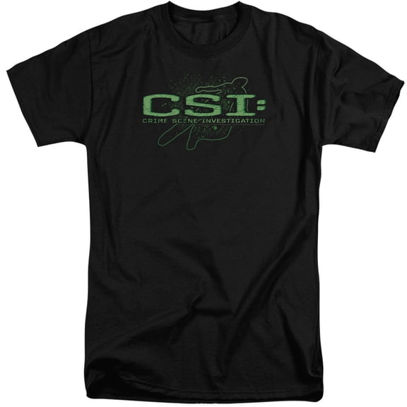 Csi Sketchy Shadow Adult Tall T-Shirt Black