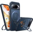thumbnail image 1 of KOMI 360° Spin Magnetic Stand for Google Pixel 9 Pro XL Case, 12FT Military Grade Protection, Compatible with Magsafe, Shockproof Slim Pixel 9 Pro XL Phone Case with Kickstand & Ring Holder, Black, 1 of 5