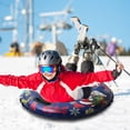 thumbnail image 3 of facefd Christmas Inflatable Ski Rings Inflatable Snow Tube for Sledding Winter Outdoor Fun Toys for Children Boys Girls, 3 of 7