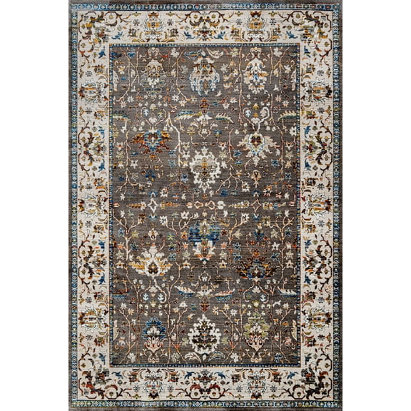 Cream Framed Area Rugs for Living Room Washable Rugs Boho Moroccan Area Rug Soft Neutral Geometric Bohemian Carpet Distressed Indoor Rug for Bedroom Dining Room Office Foldable Nonslip Rug