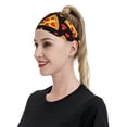 thumbnail image 6 of Yiaed Cartoon Pizza Print Sports Headbands,Moisture Wicking Workout Headband, Sweatband Headbands for Running,Cycling for Women and Men, 6 of 8