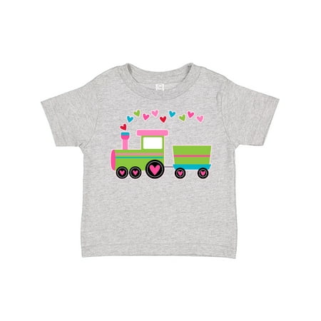 

Inktastic Valentine Heart Train Gift Toddler Boy or Toddler Girl T-Shirt