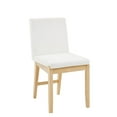 thumbnail image 6 of Nathan James Gracie Modern Upholstered Dining Room Chair with Cushion, Boucle Dining Chair with Solid Wood Frame, Cream Boucle/Warm Pine, 6 of 6