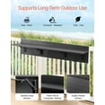 thumbnail image 2 of VEVOR Table Suspendue pour Balcon 12 x 48 Po Table de Bar pour Rambarde de Patio Extérieur Pliable, 2 of 9
