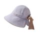 thumbnail image 1 of Sombrero de ala ancha para mujer - Con agujero para coleta y adorno de lazo. Gorra de playa con protección UPF 50+., 1 of 2