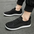 thumbnail image 5 of Men's Casual Shoes Couple Wide Toe Low Top Lace Up On Lightweight Athletic Walking Fitness Outdoor Sport Sneakers, 5 of 7