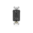 thumbnail image 2 of Receptáculo GFCI Leviton R05-GFTR2-0KE de 20 amperios, negro, 2 of 2