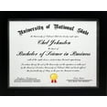 thumbnail image 1 of 8x16 Collage Black Gallery Picture Frame with Three 4x6 Inch Openings - Wide Molding - Includes both Attached Hanging Hardware and Desktop Easel - Display Three 4 x 6 Photos Horizontal or Vertical, 1 of 5
