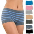 thumbnail image 6 of Alyce Ives Intimates Boy Shorts Underwear for Women Seamless & No Show Womens Underwear, Medium 7 pcs, 6 of 6