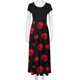 thumbnail image 4 of Vestido largo colorido con estampado de Halloween para mujer, vestidos estampados de manga corta, vestido playero informal Maxi Pompotops ghjkhdj13847, 4 of 6