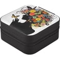 thumbnail image 2 of Coolnut Valentine's Day Travel Jewelry Case,Artistic Girls and Butterflies Portable Small Jewelry Box, Necklace Earrings Travel Jewelry PU Leather Box for Women Girl Women Gifts, 2 of 6