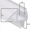 thumbnail image 5 of Sunny Shower 36'' L Bottom Sweep Seal Wipe Drip Rail Fit 3/8 in Frameless Shower Doors, 5 of 7