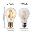 thumbnail image 1 of Bombilla de filamento LED Retro Edison, E27, E14, B22, 4W, 6W, 8W, AC220V, C35, G45, A60, ST64, G80, G95, G125, luz de vela Retro, 2 unidades, 1 of 4