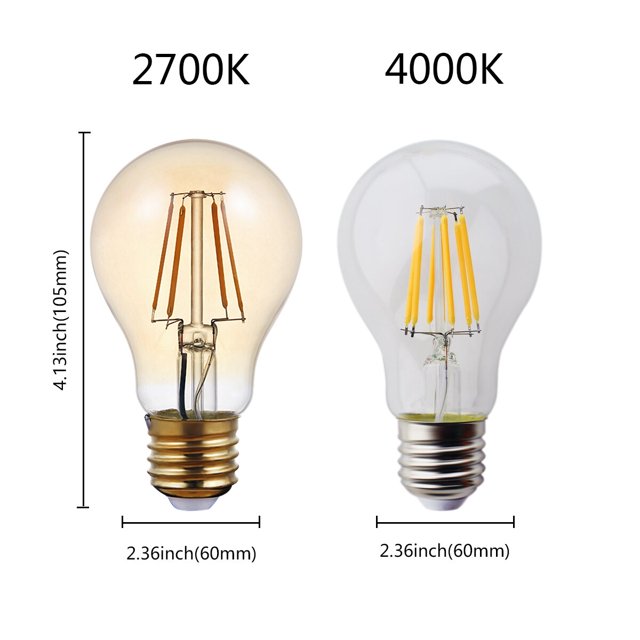 Bombilla de filamento LED Retro Edison, E27, E14, B22, 4W, 6W, 8W, AC220V, C35, G45, A60, ST64, G80, G95, G125, luz de vela Retro, 2 unidades